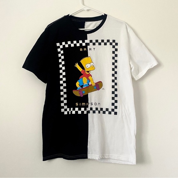 Bart Simpson T-Shirt - Black and White - Picture 2 of 5